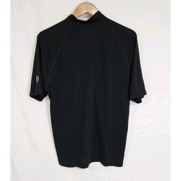 Sierra Designs SD Z Black Short Sleeve 1/4 Zip Pullover Top Men's Size Medium - Picture 4 of 6